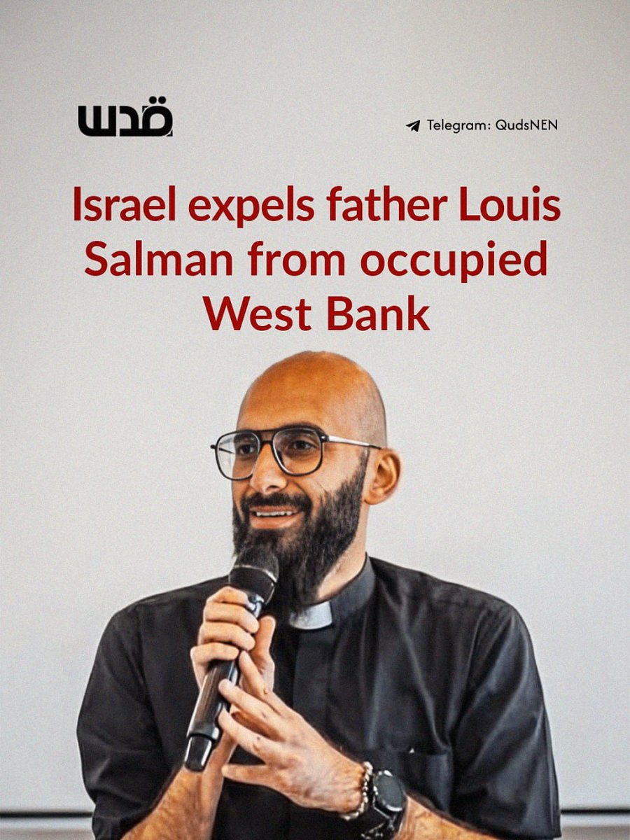 Espulso da Israele il sacerdote cattolico padre Louis Salman dalla Cisgiordania, negandogli il rinnovo del permesso di soggiorno. A Padre Salman, parroco di Beit Sahour, vicino a Betlemme, punto di riferimento per i giovani cristiani palestinesi, è stato ordinato di andarsene