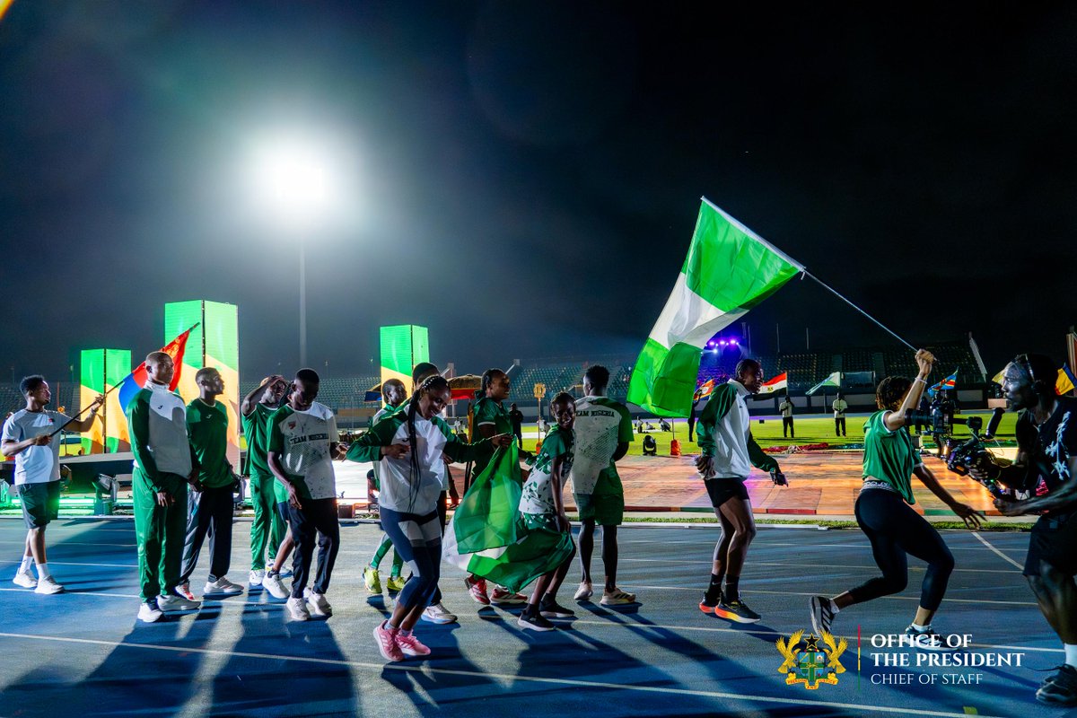 JDebrahofficial's tweet photo. On behalf of H.E. the President, I had the honour of officially opening the 24th CAA African Senior Athletics Championship yesterday. Let's celebrate Africa’s excellence, unity, and competitive spirit. Go Africa, Go Ghana!
#Accra2026 #AfricanAthletics #TeamAfrica #TeamGhana https://t.co/kBGFVHAhGl