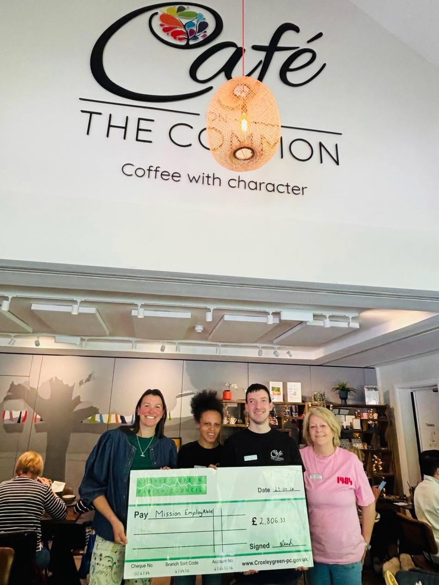 MEmployAble's tweet photo. Recently we had a visit from Cllr Reed, Chair of @CroxleyGreenPC, who presented us with a £2,806.33 donation! 🤩

We are extremely grateful to have been chosen as one of two charities to receive donations raised through a year of community fundraising 😊

A huge thank you! 🧡 https://t.co/kXovshGar2