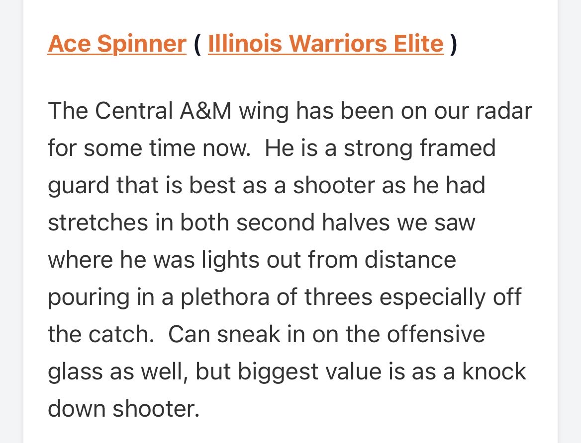 acespinner2027's tweet photo. Thank you @scottybscout for another write up!!
@PrepHoopsIL @PrepHoops @PHCircuit @CoachSmithCAM @IL_recruits @IllinoisWar1012 @ny2lasports @Elite40boys https://t.co/GKJCylfnQ3