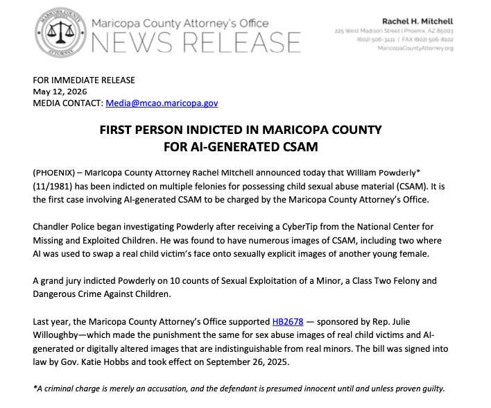 Maricopa County Attorney Rachel Mitchell tweet media