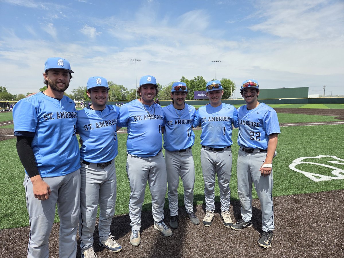 AmbroseBaseball's tweet photo. FINAL
From Bellevue Regional
Elimination Game
St. Ambrose-8
Huntington-7
WP-Chase
HITS-Flanagan 2,Pauley 3
2B-McBrien
HR-Rago,Vorwald,Gonzalez 
Milatovic Game Tying Hit in 9th
Stupavsky Go Ahead Sac Fly in 9th
☆PLAYERS OF THE GAME☆
Gonzalez,Milatovic,Chase, Vorwald,Pauley,Rago https://t.co/4VxzSod7dr