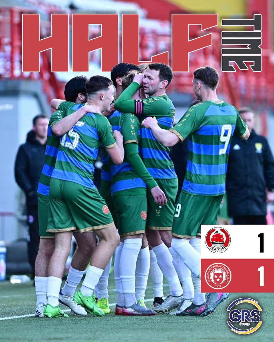 theacciesfc's tweet photo. We are level at the break.
Clyde 1-1 Hamilton | #AcciesFC https://t.co/rEj8EDFhXL