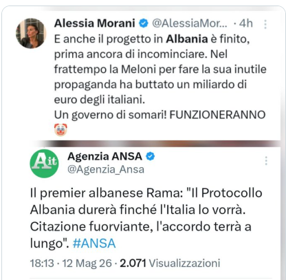 Approfonditore's tweet photo. @AntoniFerrante @GiorgiaMeloni @ediramaal Non è bastata l'esperienza #Minetti #Ranucci al quale avete espresso solidarietà senza scusarvi, ora, prendere spunti da @AlessiaMorani significa solo toccare il fondo dottor #Ferrante. Ma perché non verificate prima di sentenziare, applicate lo stile #Ranucci anche in casa? https://t.co/TQUSPeFwN2