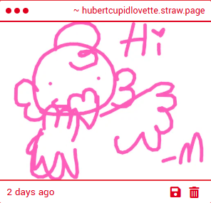 HuberttheCupid's tweet photo. Awwh, what a lovely drawing of me! Thank you, M! https://t.co/0KkIcKsQSo
