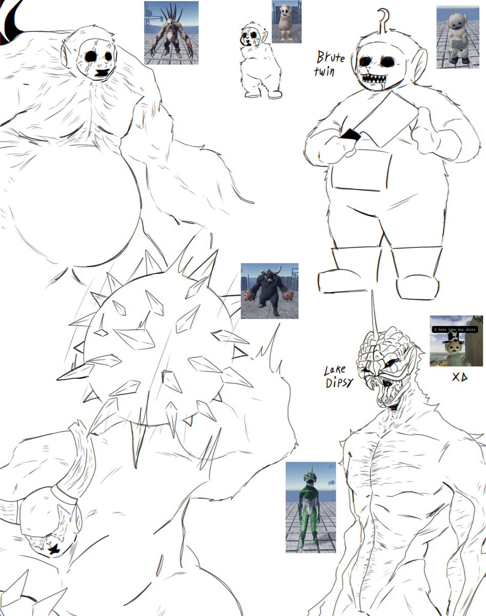 ajwolf6854's tweet photo. I drew some of the infected and non infected 

#slendytubbies #slendytubbies3 #slendytubbiesfanart https://t.co/IPcMmY4qwV