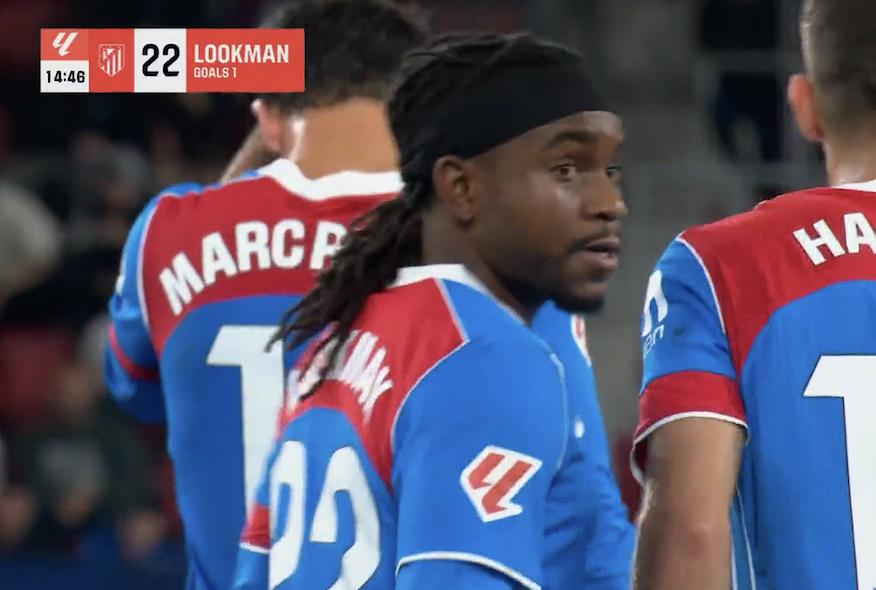 TouchlineX's tweet photo. 1-0 Atlético Madrid.

GOOOOOOOOOOOAAAAAAAAAAAALLLLLL ADEMOLA LOOKMAN !!!!!!!!!!!!!!!!!!!!! THE NIGERIAN STAR DELIVERS FOR ATLETICO MADRID !!!!!!!!!!!!!!!!!!!!!!!!! 🇳🇬💫 https://t.co/FWq6D7IXaw