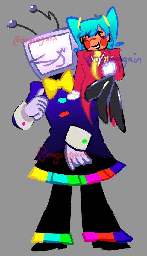 onyxagain_'s tweet photo. #flavorfoley_fa #deltarune keychain idea 2!! again,watermarked (tenna,miku) https://t.co/k4GAegzua8