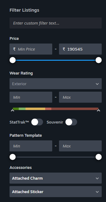 These are the Sorting options and filters that you get in the new steam ...