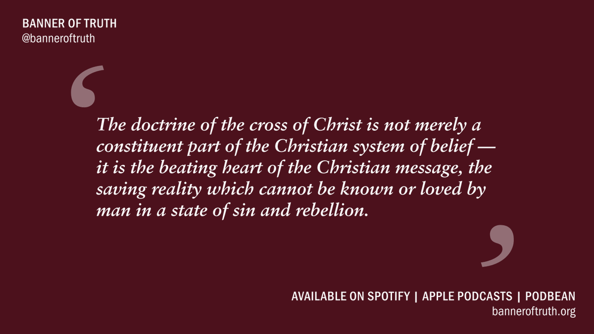 banneroftruth's tweet photo. On today's episode of the Banner of Truth Magazine Podcast, we explore the stumbling block of the  world — the cross of Christ. While it is the power of God for those who believe it is a stumbling block to those whose mind and heart are blinded by the darkness of sin. Listen to the episode to learn more. Available on all platforms.   

Link to podcast: https://t.co/nj0jSbI0yq

#BannerOfTruth #ChristianPodcast #CrossOfChrist #PowerOfGod #GospelTruth