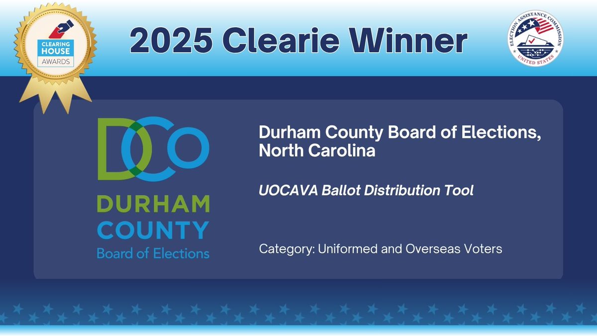 Durham County Board of Elections tweet media