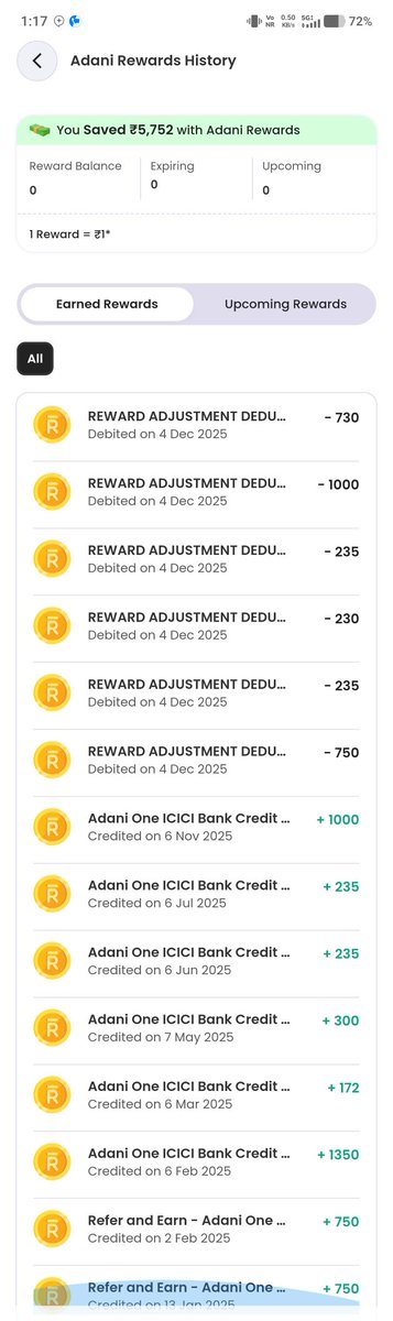 vt71631's tweet photo. Raised multiple complaints regarding wrongful reversal of my valid Adani Reward points but still no proper resolution received.
Referral bonus + genuine card usage rewards were suddenly deducted .
Need urgent investigation &amp; transparent resolution.
@AdaniOne
 @ICICIBank https://t.co/zB4o253S84