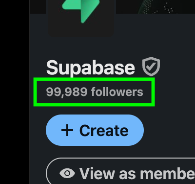 Supabase tweet media