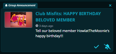howlatthemoonie's tweet photo. If you're a #lewdtuber who uses #VRChat and need a safe space to let your freak flag fly, join Club Misfits! Genuinely my fav group for gooners and goofy goobers! Such sweet people! @InfinitesmlInVr's club is where it's at! https://t.co/x5KsCBtZKG