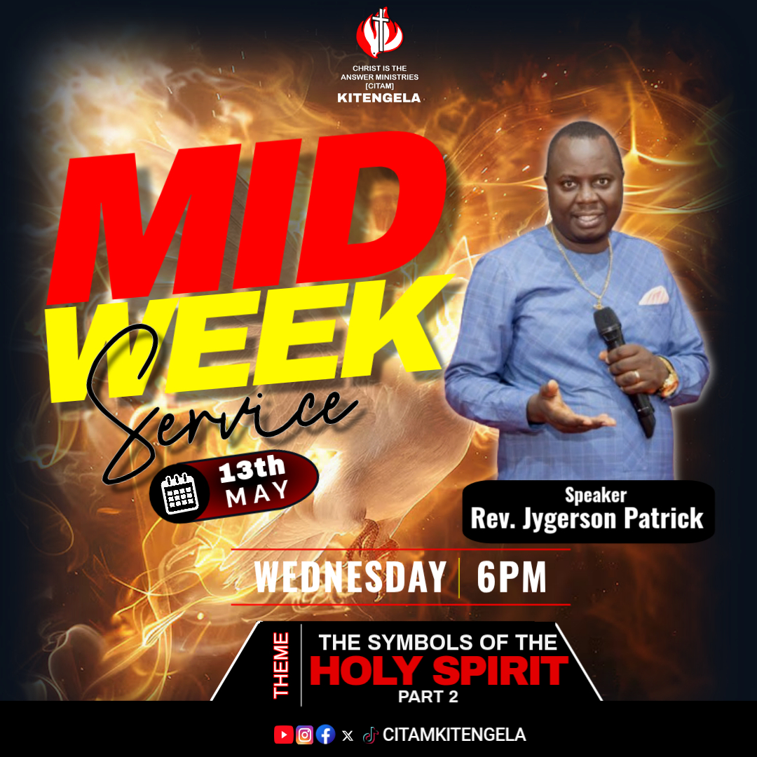 CitamKitengela's tweet photo. We welcome you to our Mid-week service that will be happening tomorrow at 6 PM as our Dpt. Snr. Pastor will be taking us though "THE SYMBOLS OF THE HOLY SPIRIT PART 2." See you then!
#GodOfImpossibilities
#gen18v14
#CITAMKitengela https://t.co/XJmnkPEf9N