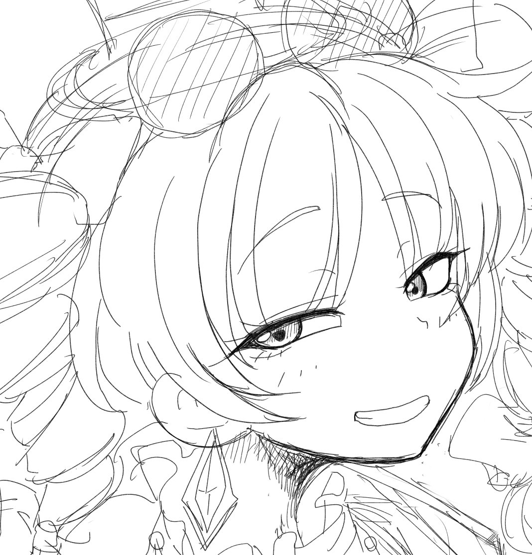 RT @meganesukiy3203: 依頼絵WIP 顔はよく出来そう😊✨