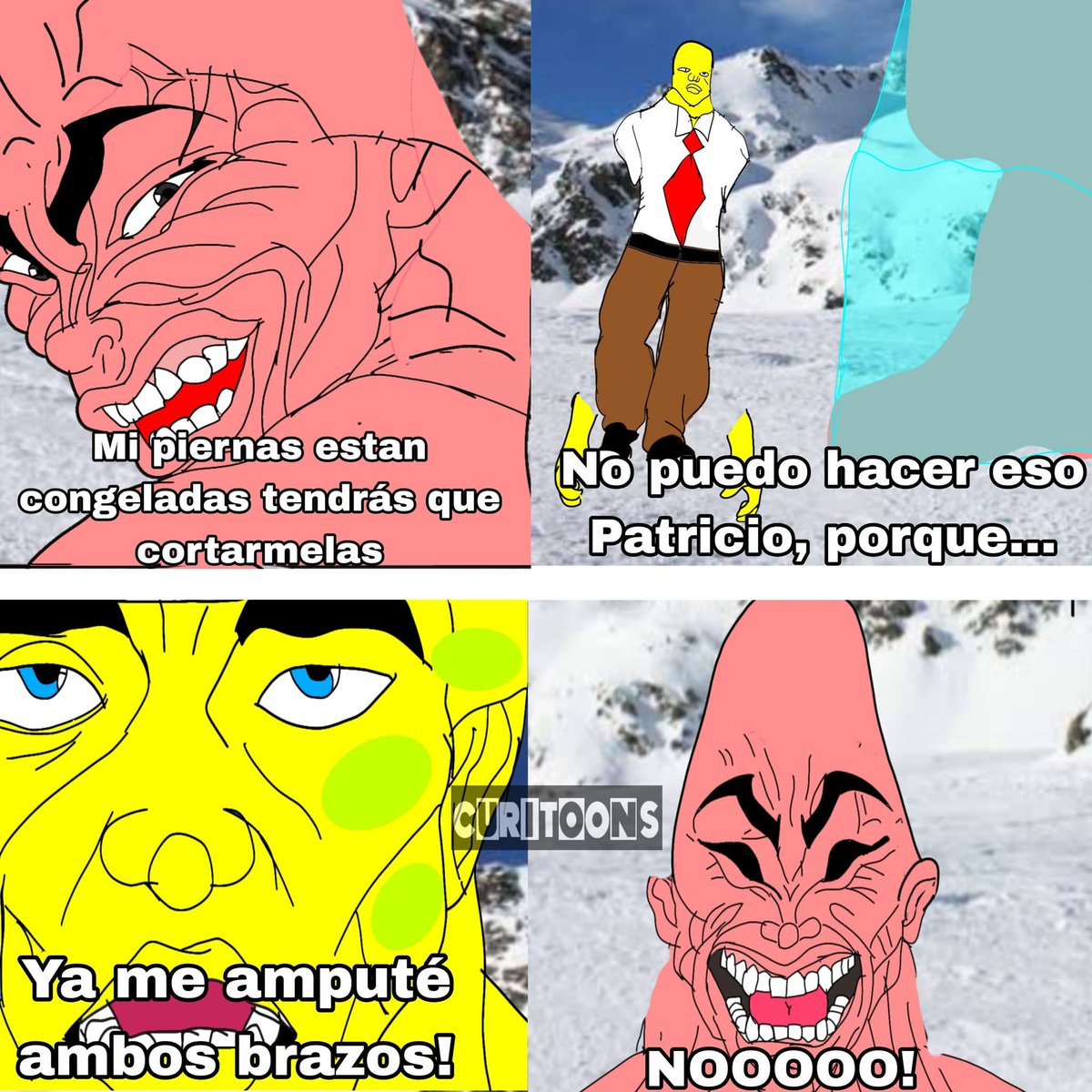 TUNA_MAYO_MEME's tweet photo. Bob Esponja! Las sierras llegaron!.....Bob Esponja? 😿

PD: Créditos a "Cody Reyes II" en Curi-Toons https://t.co/Bud5LrLKES