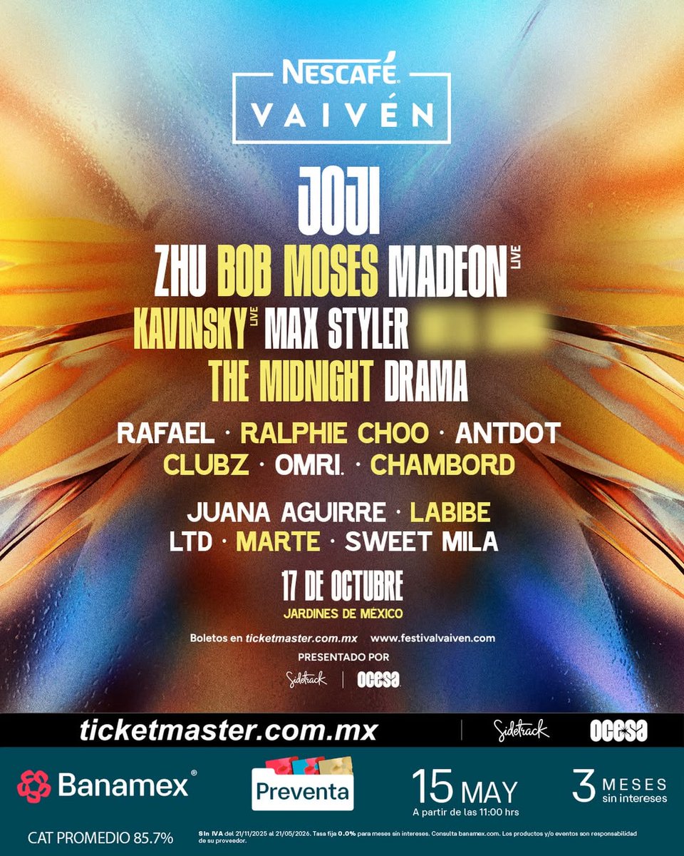 mehaceruido's tweet photo. Nunca creímos que veríamos a Joji @sushitrash en México pero @festivalvaiven lo va a hacer posible el próximo 17 de octubre. Fue nuestro disco del año en 2020 https://t.co/45mNDtZeuQ https://t.co/2fWyykBqun