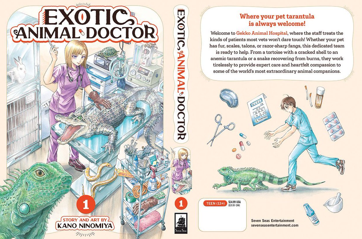 gomanga's tweet photo. EXOTIC ANIMAL DOCTOR Vol. 1

A sweet manga series about an animal hospital that specializes in providing expert care to the world's most extraordinary animal companions!

Out today in print/digital! See RETAILERS section: https://t.co/Xl8i5KFP7Q https://t.co/t6xKr0uZEF