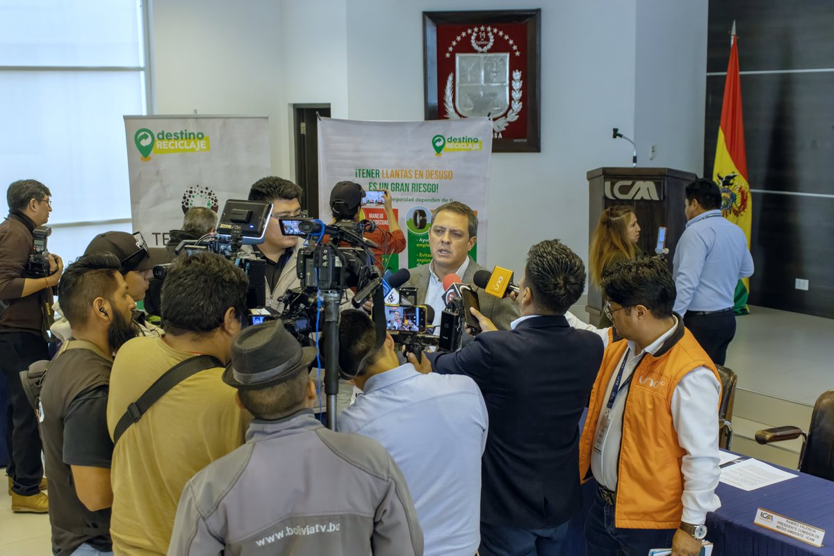 ICAMCBBA's tweet photo. ICAM, ALCALDÍA DE SACABA Y GERES LANZAN CAMPAÑA DE RECOLECCIÓN DE NEUMÁTICOS FUERA DE USO

+INFO: https://t.co/8Bs7GPcXQp

#ICAM #IcamInforma #hechoenbolivia https://t.co/KvBxRcezsS