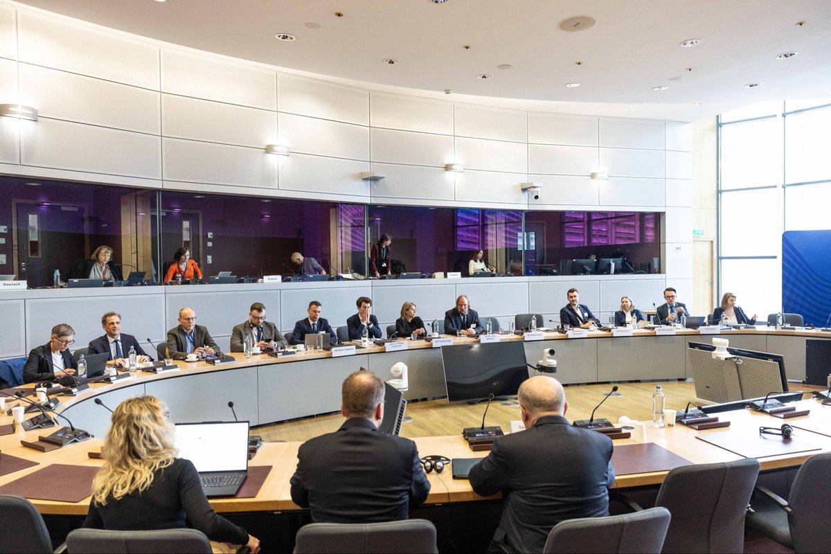 KubiliusA's tweet photo. Good exchange w Anton Hofreiter, Chair of the Bundestag’s Committee on EU Affairs, &amp; fellow Committee members. We discussed Europe’s defence architecture, defence industry, Ukraine &amp; long-term perspective. National parliaments are key partners in turning 🇪🇺 security into action. https://t.co/sjteGoFouQ