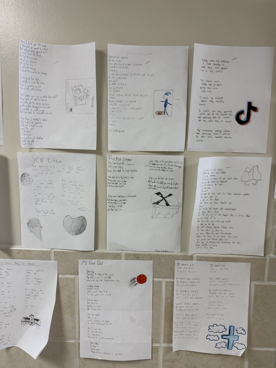 BMSRaiders's tweet photo. At Bowman Middle School, we love seeing incredible student work proudly displayed throughout our hallways and classrooms! Huge shoutout to our 6th grade ELAR classes for showcasing creativity, hard work, and academic excellence each day. Let’s Gooooooooooooo! https://t.co/ejw6TDX9pZ