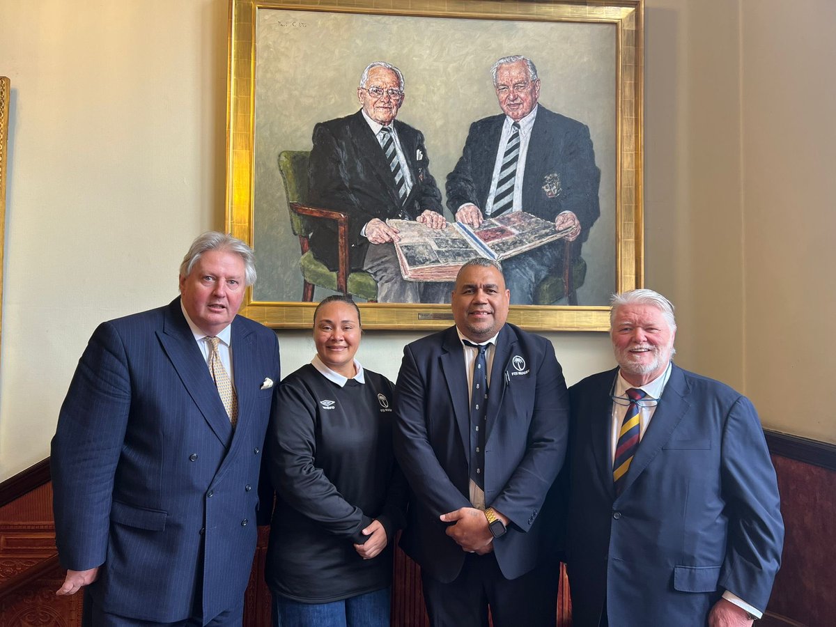 ConsularWales's tweet photo. Nigel Payne DL President  Slovakia 🇸🇰 
Pleased, to support CEO Koli Sewabu to Cardiff lots of interesting meetings with @WelshRugbyUnion CEO &amp; Team ,and Chair of Wales Sports Hall of Fame  Phil Davies 🇫🇯 🏴󠁧󠁢󠁷󠁬󠁳󠁿 https://t.co/V0RlbvYKI9