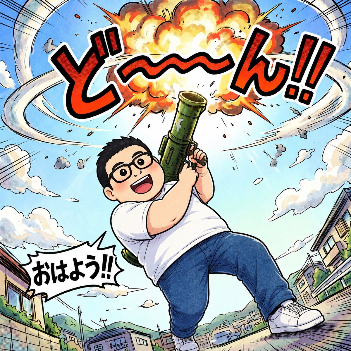 おはようございます。 おじさんから皆様へ 朝をお知らせいたします！
