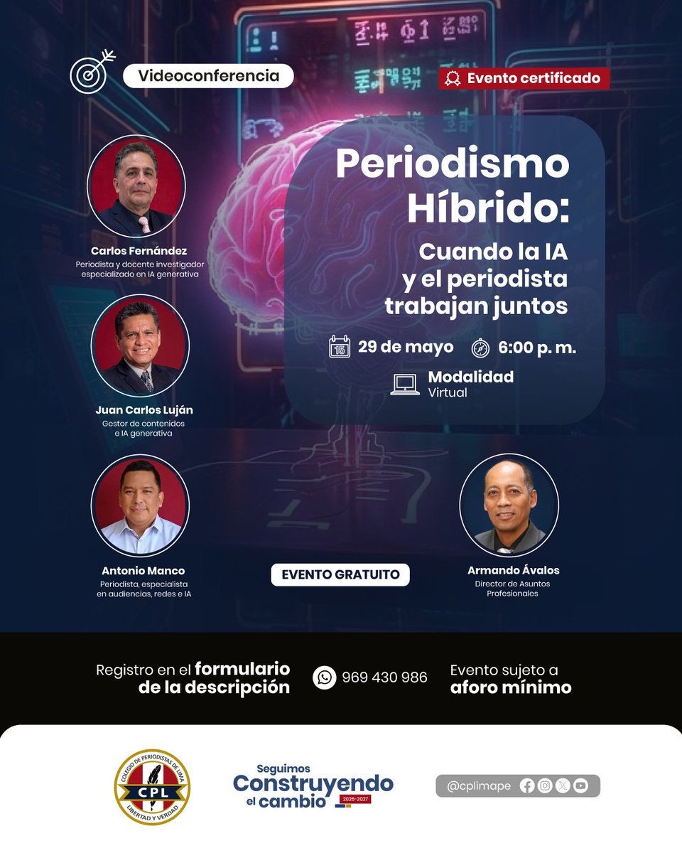 Colegio de Periodistas de Lima tweet media
