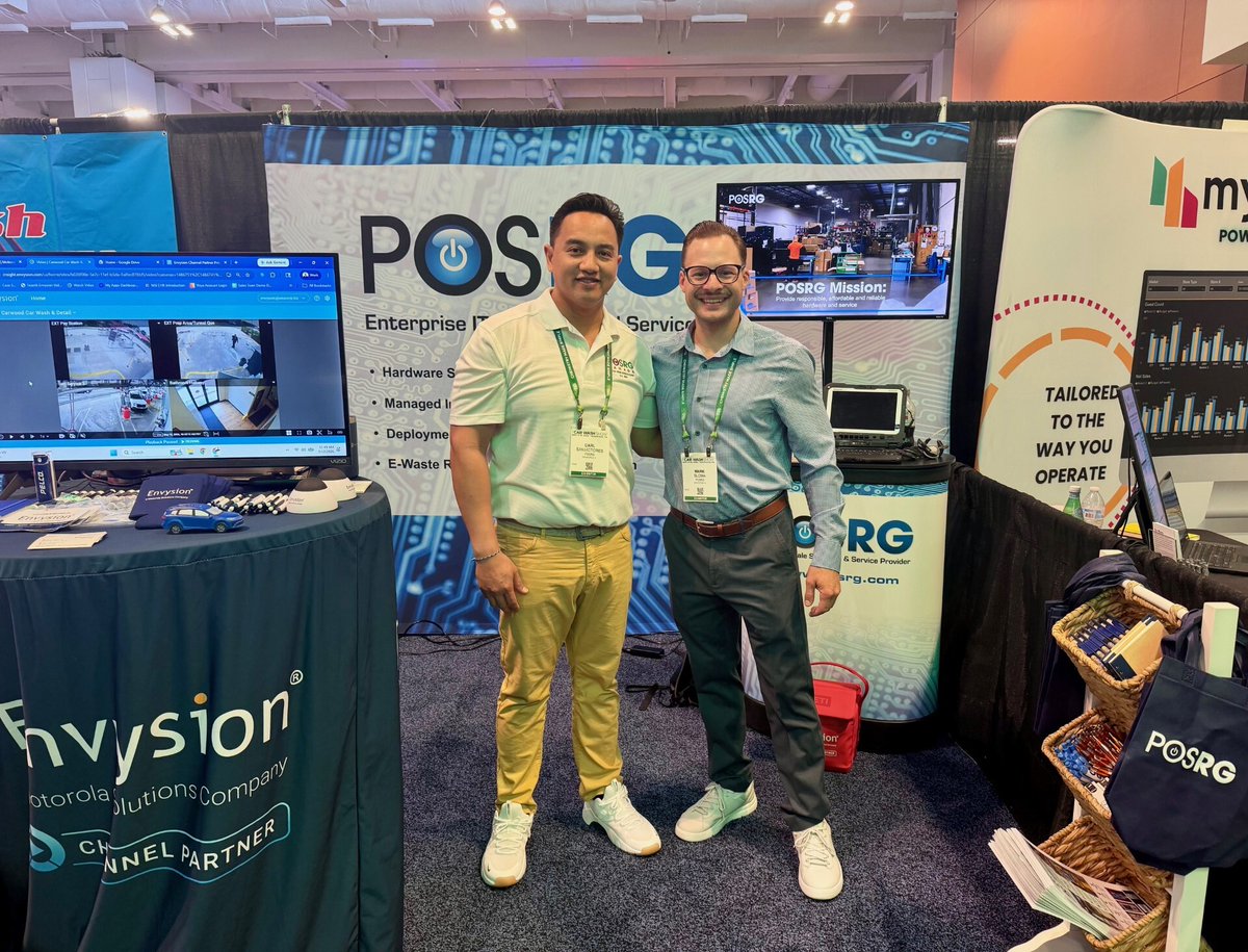 posrg's tweet photo. We're having a great time exhibiting at this year's Car Wash Show in Nashville! Stop by Booth 1260 to learn more about POSRG's expertise in technology for #carwash operations! We have great retail solutions from @panasonic, @Envysion,  @BixolonAmerica and more! #GoCarWashShow https://t.co/GRKR7K09La
