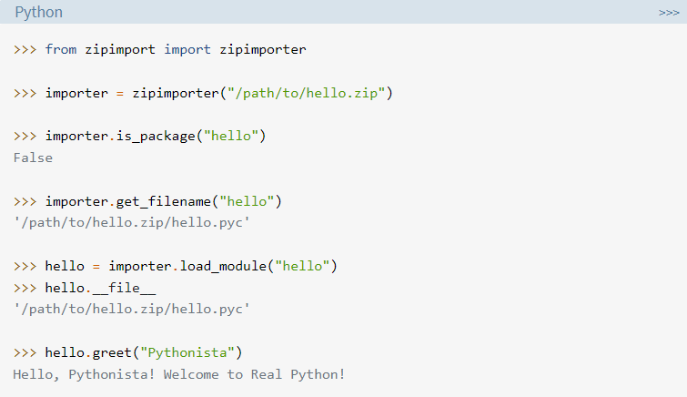 Real Python tweet media