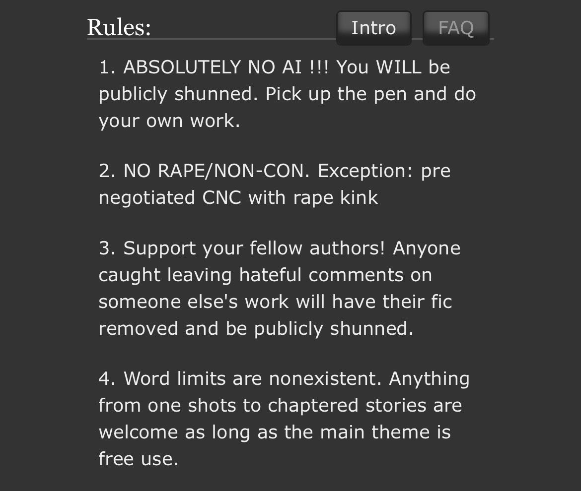 FAQ and Rules