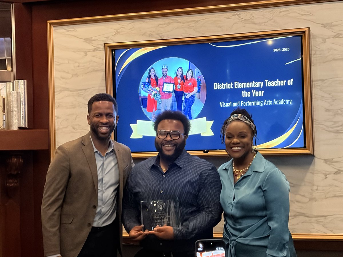 VPAA_SWPS's tweet photo. Today at the Excellence in Education Luncheon, we proudly celebrate:

🏆 Ms. Archie – ESL Teacher of the Year 
🏆 Mr. Smith – Elementary Teacher of the Year 
🏆 Ms. Villarreal – Support Staff of the Year

Your hard work and heart shine bright! VPAA is so proud! 🐦💫 https://t.co/qZpxRc8Rue
