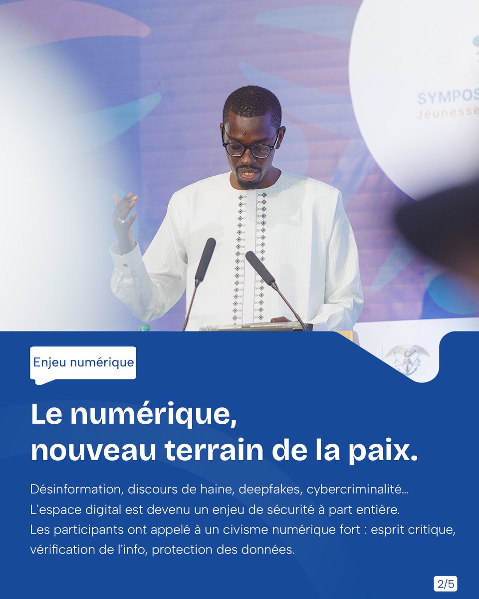 lerefresh's tweet photo. Le @SympoDakar a réaffirmé le rôle central de la jeunesse africaine dans la paix, le dialogue et la cohésion sociale à l’approche des JOJ Dakar 2026.

#TheRefresh #SymposiumDeDakar #Dakar2026 https://t.co/D4pGQHM5nd