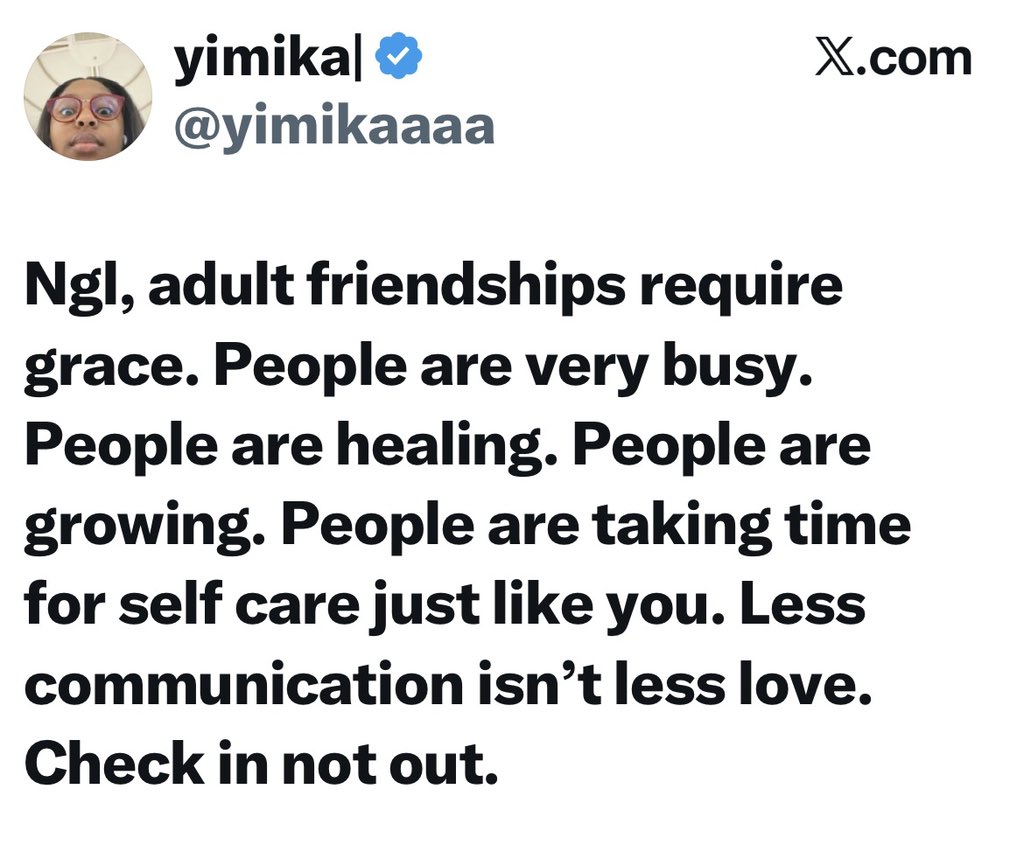 Adult friendships require grace – Lady reveals