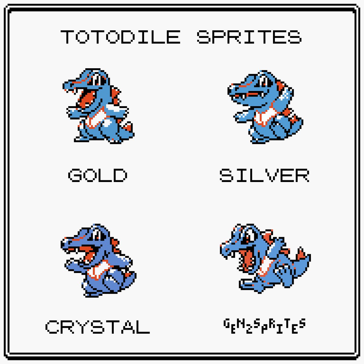 GEN2SPRITES's tweet photo. I made a new sprite for Totodile, what do you think? 💧🐊 https://t.co/Fl6AqCboeJ