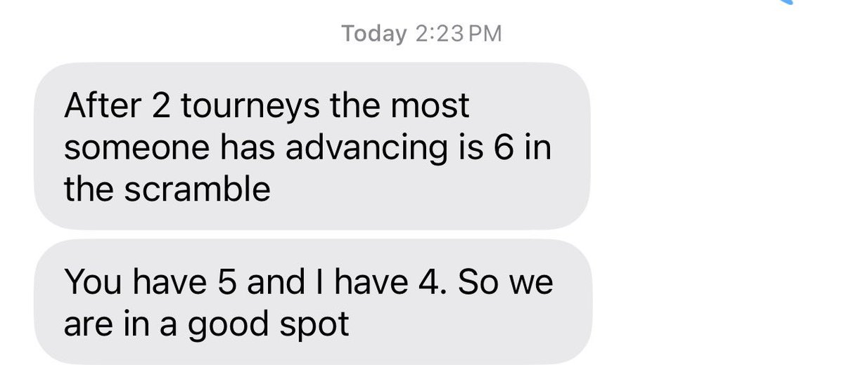 JustinMacmahan's tweet photo. People love to say rankings don’t matter in Best Ball, but year after year we outperform. Picking the best players ahead of other people really does help! This year @EddieMartin19 and I are battling to once again have the most teams in the final for PGA Best Ball https://t.co/OnVnvO1NEt