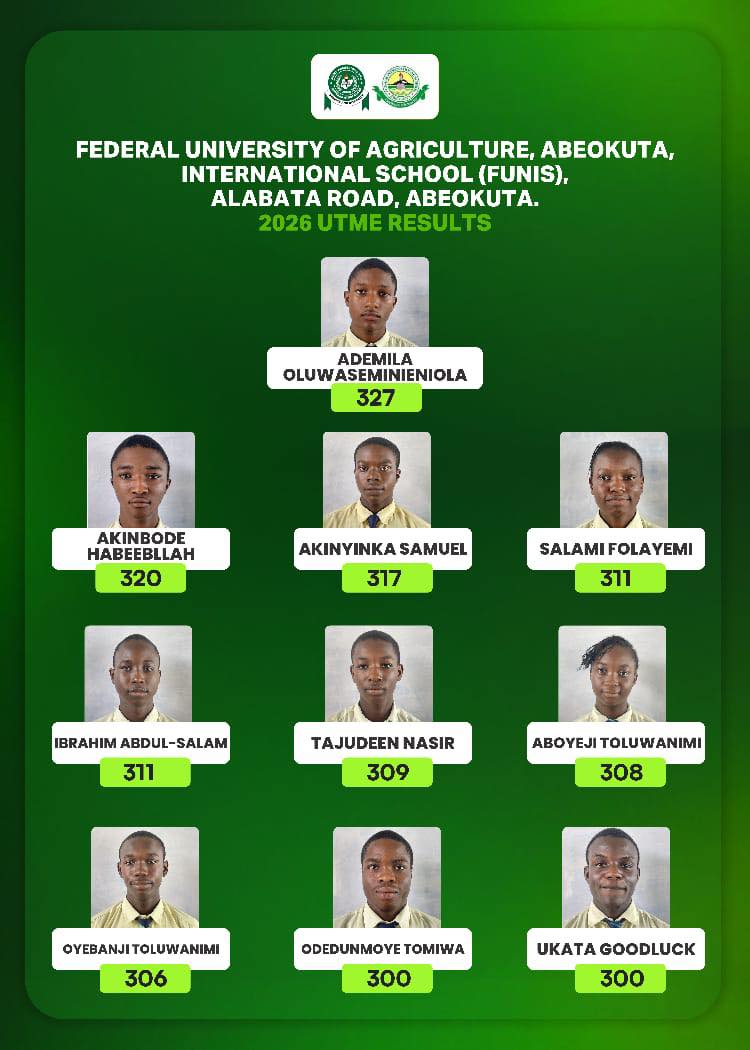 unaabweb's tweet photo. 🎓 FUNIS celebrates 44 students for outstanding performance in the 2026 UTME, reaffirming its academic excellence. 📷 #FUNIS #UTME2026 #JAMB2026 #AcademicExcellence
https://t.co/7dpBEAccOl https://t.co/iqW2tpoE4I