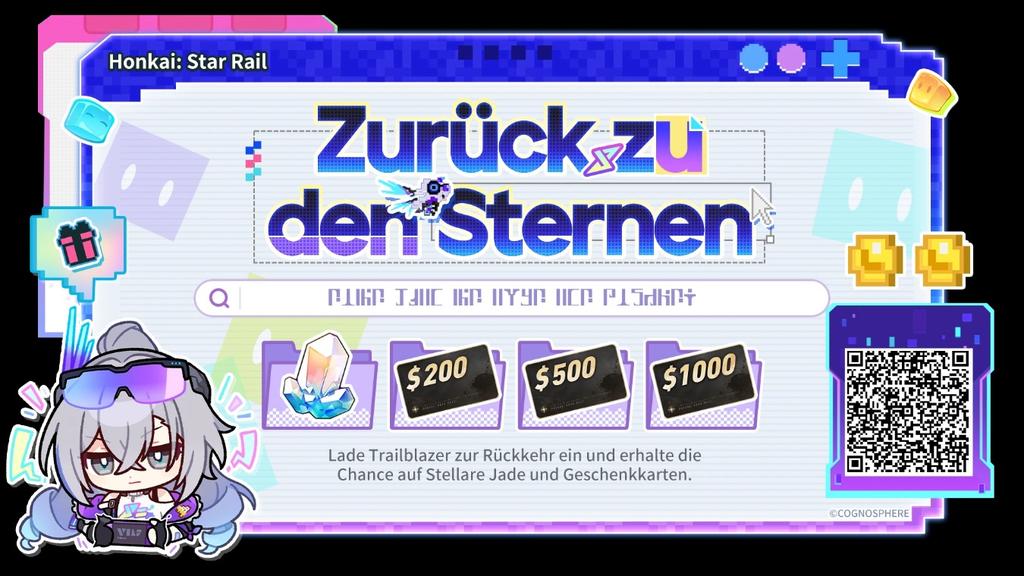 LindePhil's tweet photo. Lade rückkehrende Trailblazer ein, sich mit deinem Einladungscode zu verbinden und im Spiel anzumelden, um Stellare Jade, Geschenkkarten und andere Überraschungsbelohnungen zu gewinnen. https://t.co/nHljs091qU