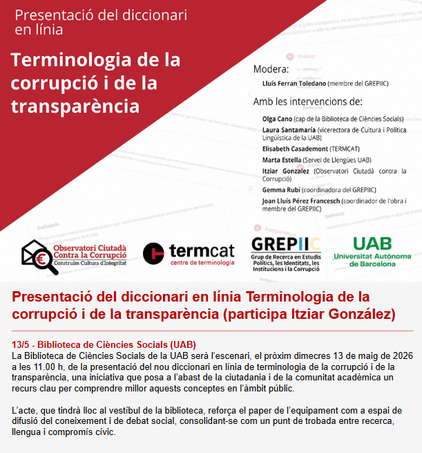 Observatori Ciutadà Contra la Corrupció (O3C) tweet media