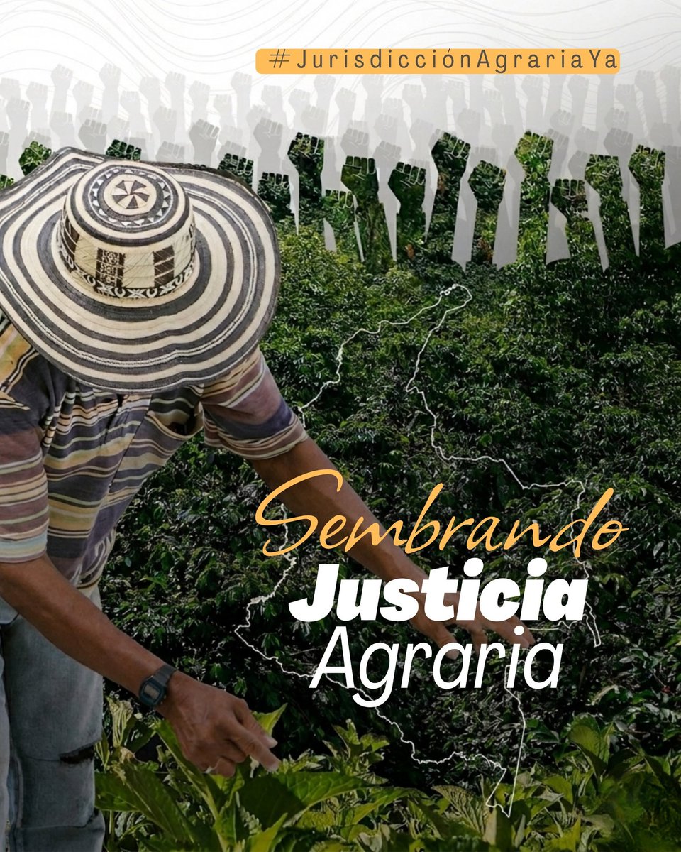 Pedro_Comunes's tweet photo. La Jurisdicción Agraria y Rural permitirá que campesinos, comunidades rurales y étnicas accedan a una justicia ágil y especializada para resolver conflictos

Un llamado a la plenaria de la @CamaraColombia para que le
cumpla al campo colombiano.

#JurisdicciónAgrariaYa https://t.co/BoxYMCUfSG