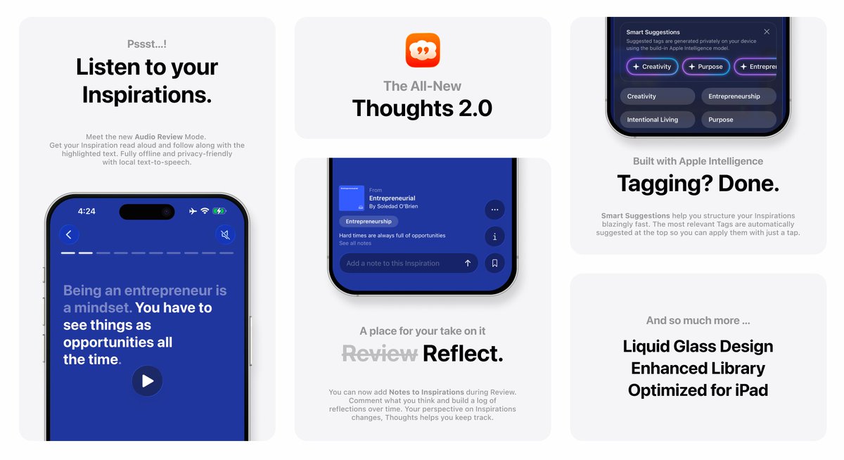 Thoughts - Quotes Manager tweet media