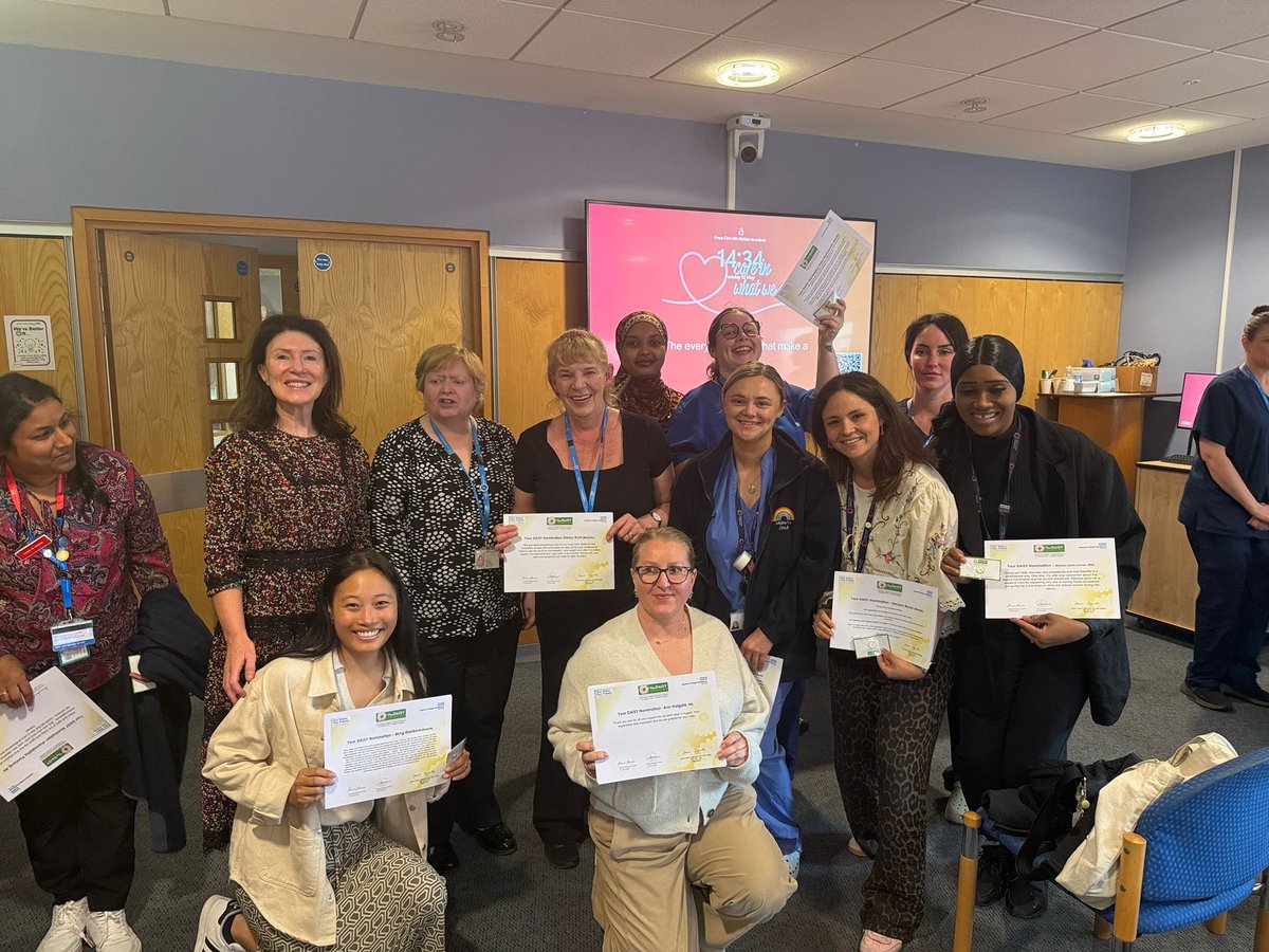susiecath's tweet photo. Congratulations to all our Daisy nominees who received their certificates today! 🎉
Proud to be #celebratingourpeople and recognising the incredible dedication, compassion, and impact you make every day. 💛 #RecognitionAndReward https://t.co/0dR8vAKy56