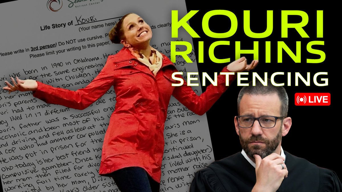 trialTVLive's tweet photo. 🎂 Tomorrow would have been Eric Richins’ 44th birthday.

Instead, Kouri Richins will return to court for sentencing.

Before the hearing begins, we’ll be LIVE on 05.13.26 at 11:00 AM ET reading through the State’s explosive Sentencing Memorandum requesting LIFE WITHOUT PAROLE.

The filing includes emotional statements from Eric’s family, arguments that Kouri should never be released, and new details prosecutors say support the maximum sentence.

Join us LIVE as we go through the filing together before court begins. 👀

🔗 https://t.co/Fxs9vTfUST

#KouriRichins #EricRichins #UtahTrial #TrueCrime #TrialTVLive