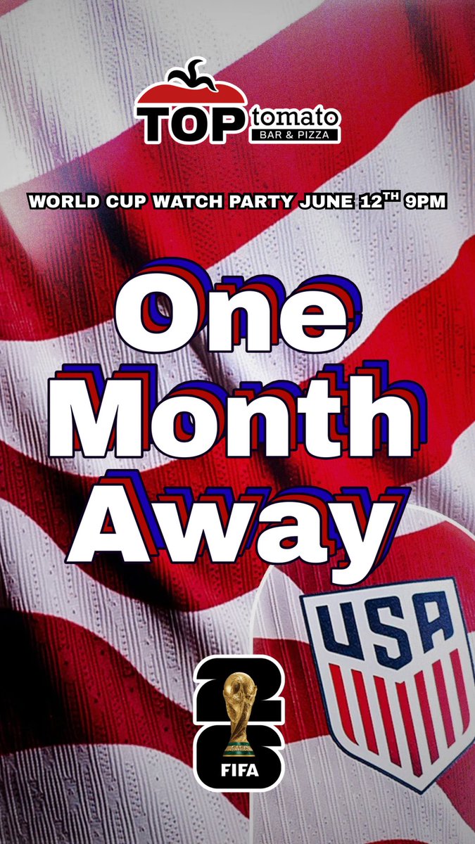 toptomatobar's tweet photo. Only a month until @FIFAWorldCup https://t.co/B8qRamE2EJ