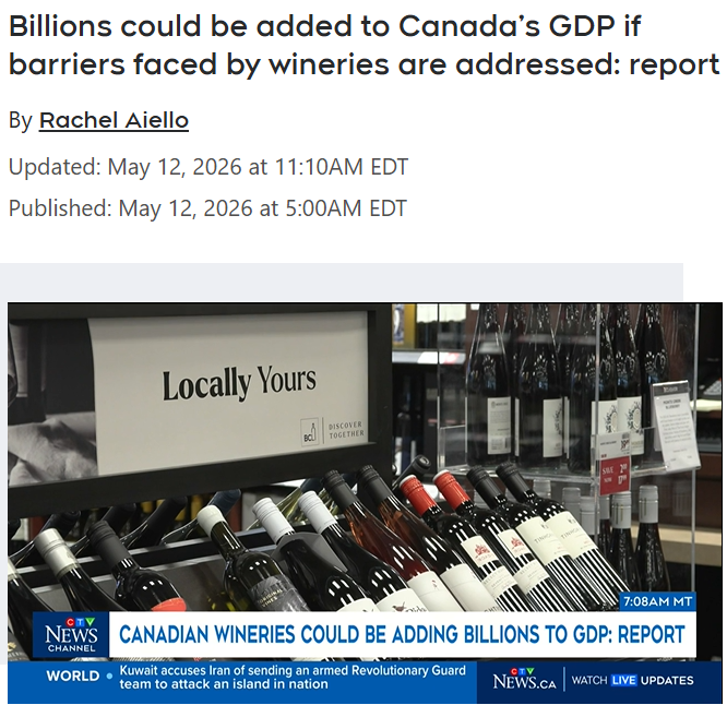 HelenaKonanz's tweet photo. Let's support our wineries.

Wine Growers Canada's newest report shows that there's more Ottawa can do to make our wineries more competitive and grow our local economy.

We should pass @DanAlbas' bill to allow direct-to-consumer shipping through Canada Post across provincial boundaries. We should also end the annual automatic excise tax hike to strengthen our local wineries.

It's not good enough for the Liberal government to say "we've done our part"; there's still more we can do.