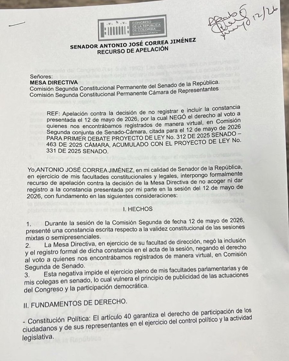 AntonioCorreaSenador tweet media