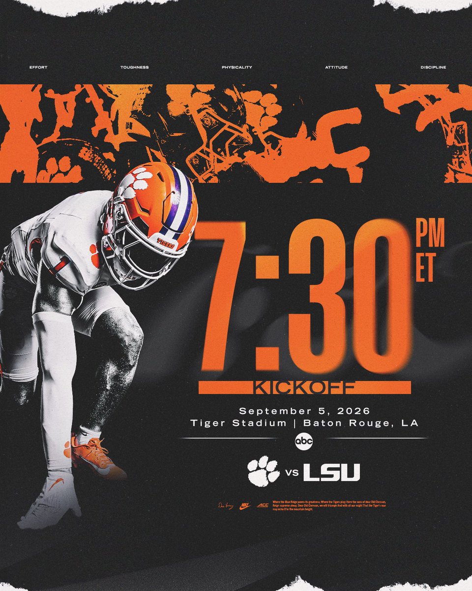 Clemson Football tweet media