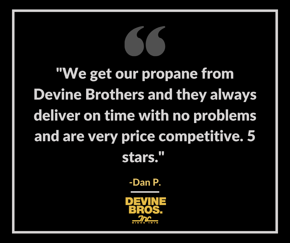 DevineBi's tweet photo. We're so glad our hassle-free propane deliveries could make your life easier, Dan! Thank you for the wonderful review. 💛 
#Testimonial https://t.co/JumkztWD0q