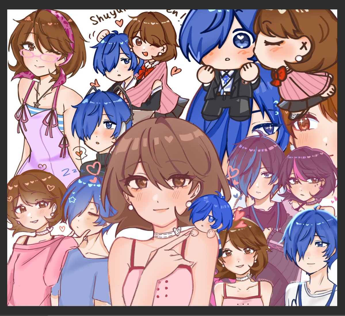 Nyamemaoo's tweet photo. I think I really like shuyuka guys idk though #ShuYuka #主ゆか https://t.co/C7R2s9D5Qr